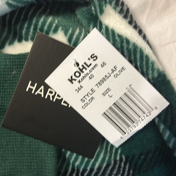 Juniors' Harper & Ivy Faux Fur Popover Hoodie size: large NWT - Picture 4 of 4